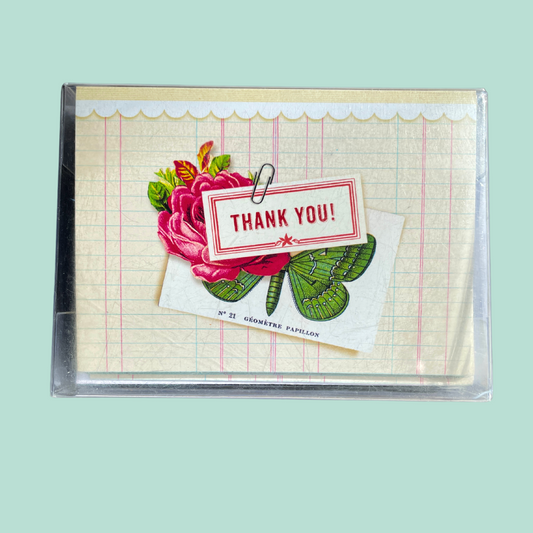 Rose Thank You Boxed Cards