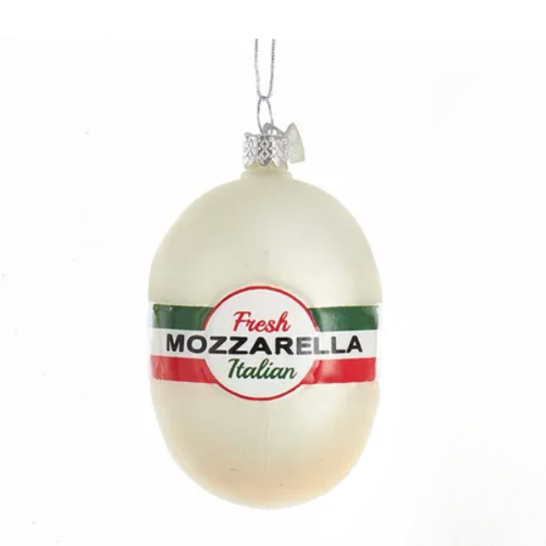 Glass Italian Cheese Ornament