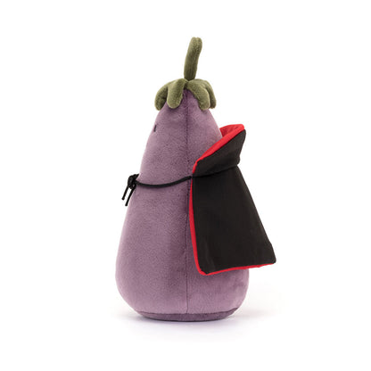 Vivacious Eggplant Vampire Plush Toy