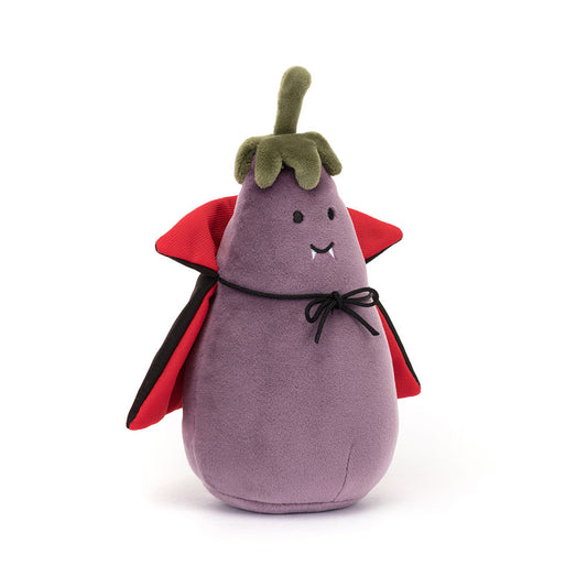 Vivacious Eggplant Vampire Plush Toy