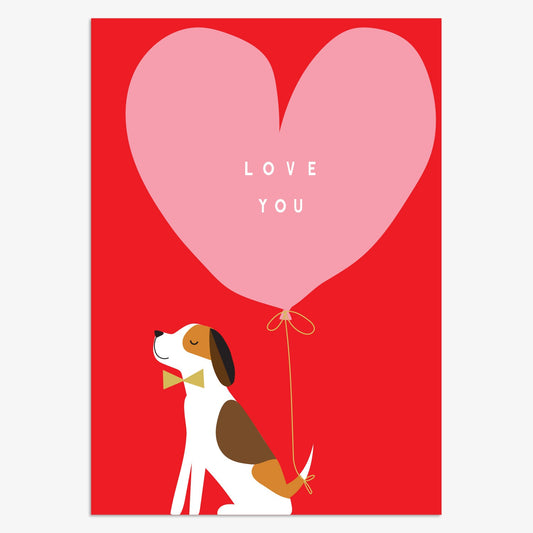 Love You Puppy Card