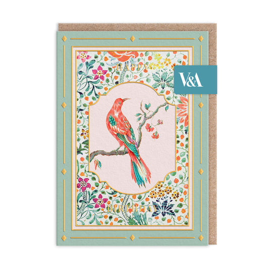 Cottagecore Bird on a Branch Greeting Card