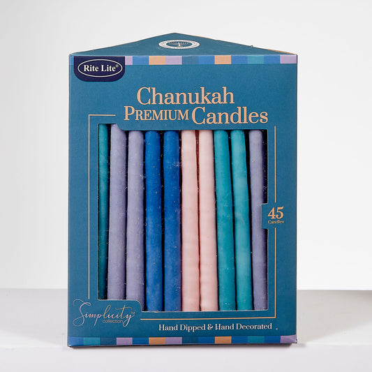 Deluxe Chanukah Simplicity Colour Candles