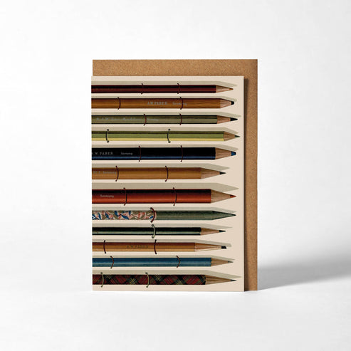 Vintage Pencils Greeting Card