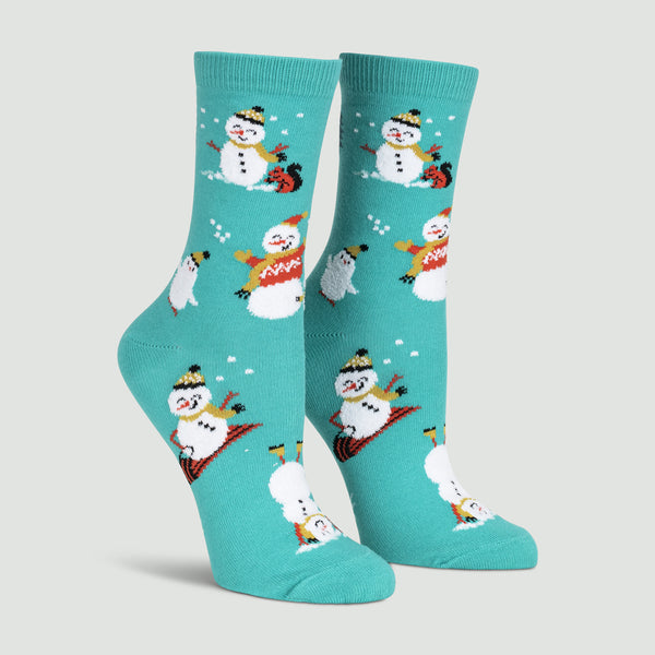 Women's Crew Socks Having Snow Much Fun