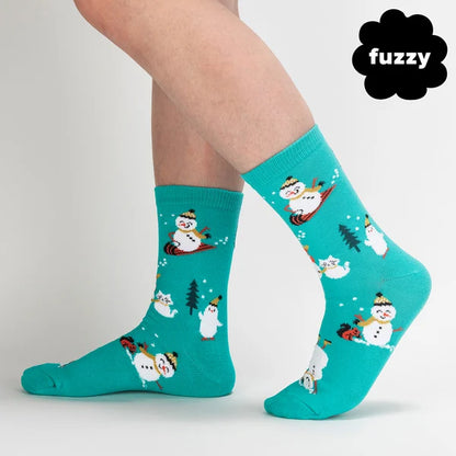 Women's Crew Socks Having Snow Much Fun