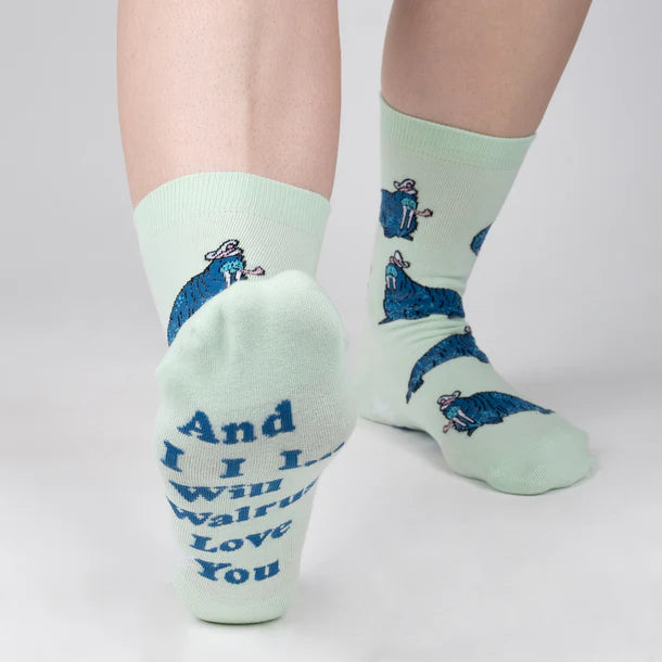 Women's Crew Socks And I Walrus Love You
