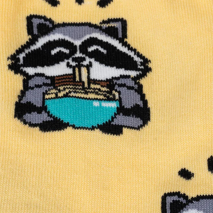 Women's Crew Socks I Just Love Raccoons and Ramen, OK?