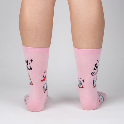 Women's Crew Socks Spicy Book Club