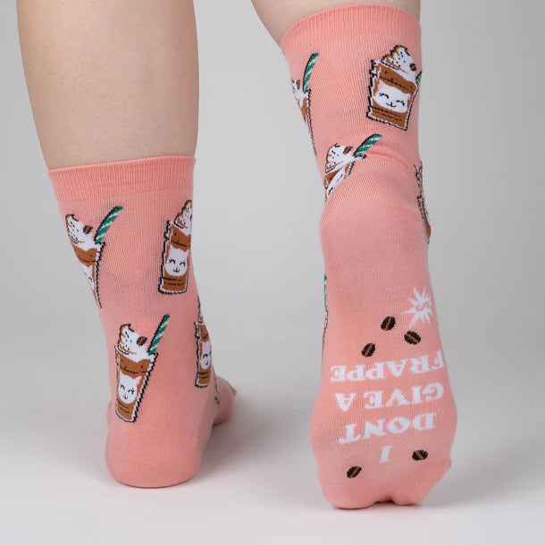 Women's Crew Socks Cat-puccino