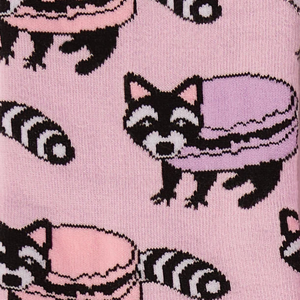 Women's Crew Socks Macaraccoon