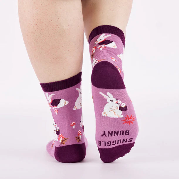 Women's Crew Socks Snuggle Bunny