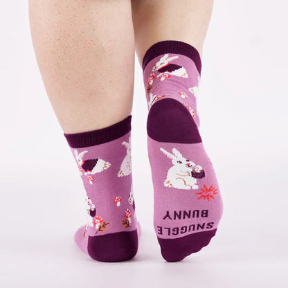 Women's Crew Socks Snuggle Bunny