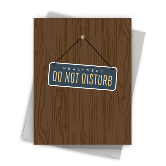 Don't Disturb Wedding Cards