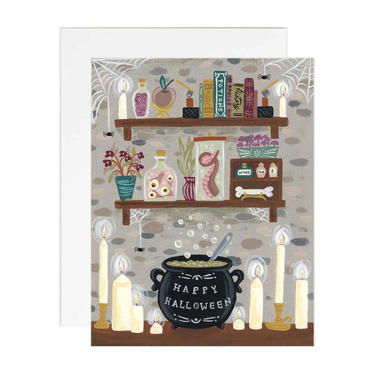 Witch's Lair Halloween Card