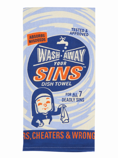 Wash Away Your Sins Dish Towel