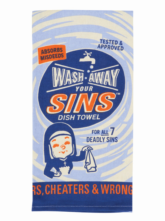 Wash Away Your Sins Dish Towel