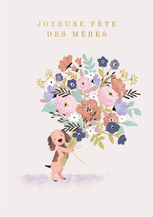 Dog Joyeuse Fête des Mères Card