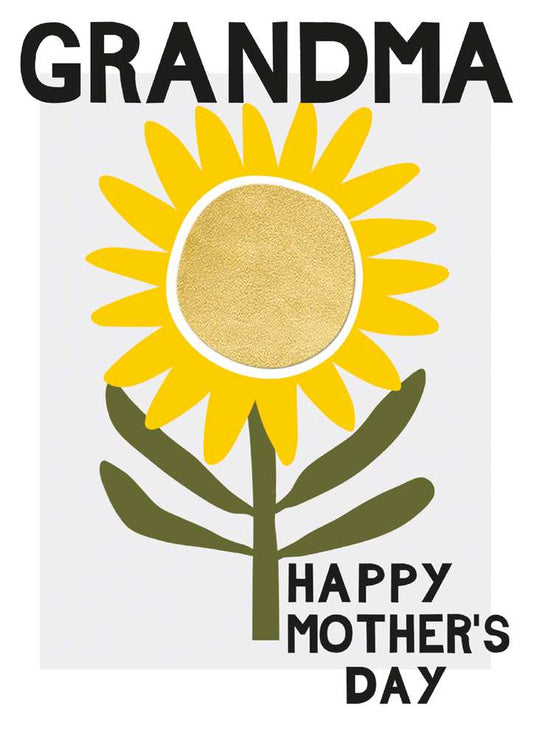 Sunflower Grandma Mother's Day Card