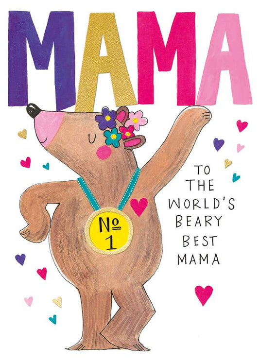 World's Beary Best Mama Mother's Day Card