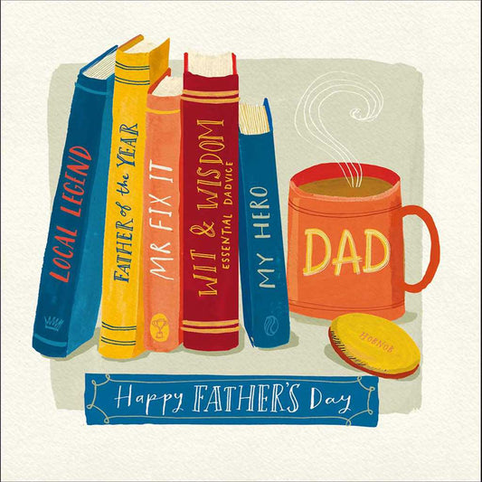 Books of Dad Father's Day Card
