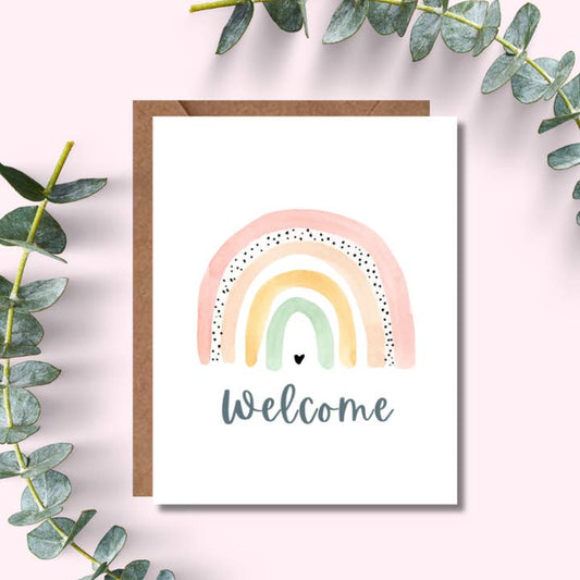 Welcome Rainbow Card