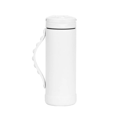 White Iconic Pop Fidget Water Bottle