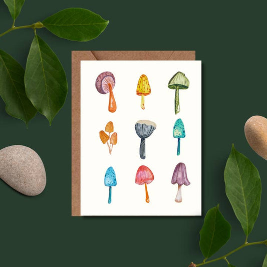 Wild Mushrooms Card