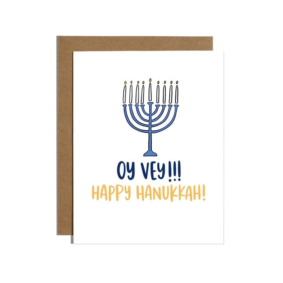 Oy Vey Hanukkah Card