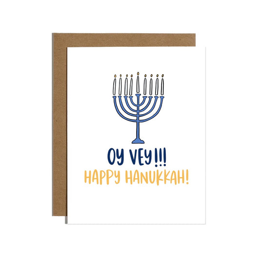 Oy Vey Hanukkah Card