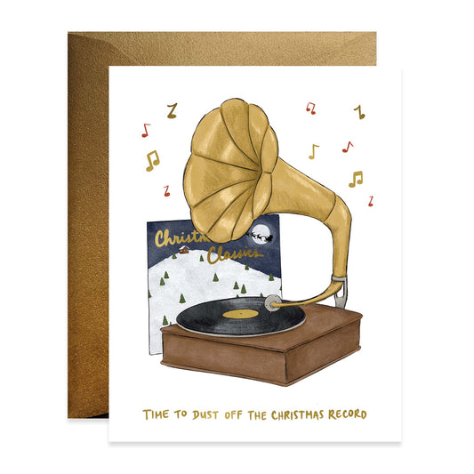 Christmas Record Card