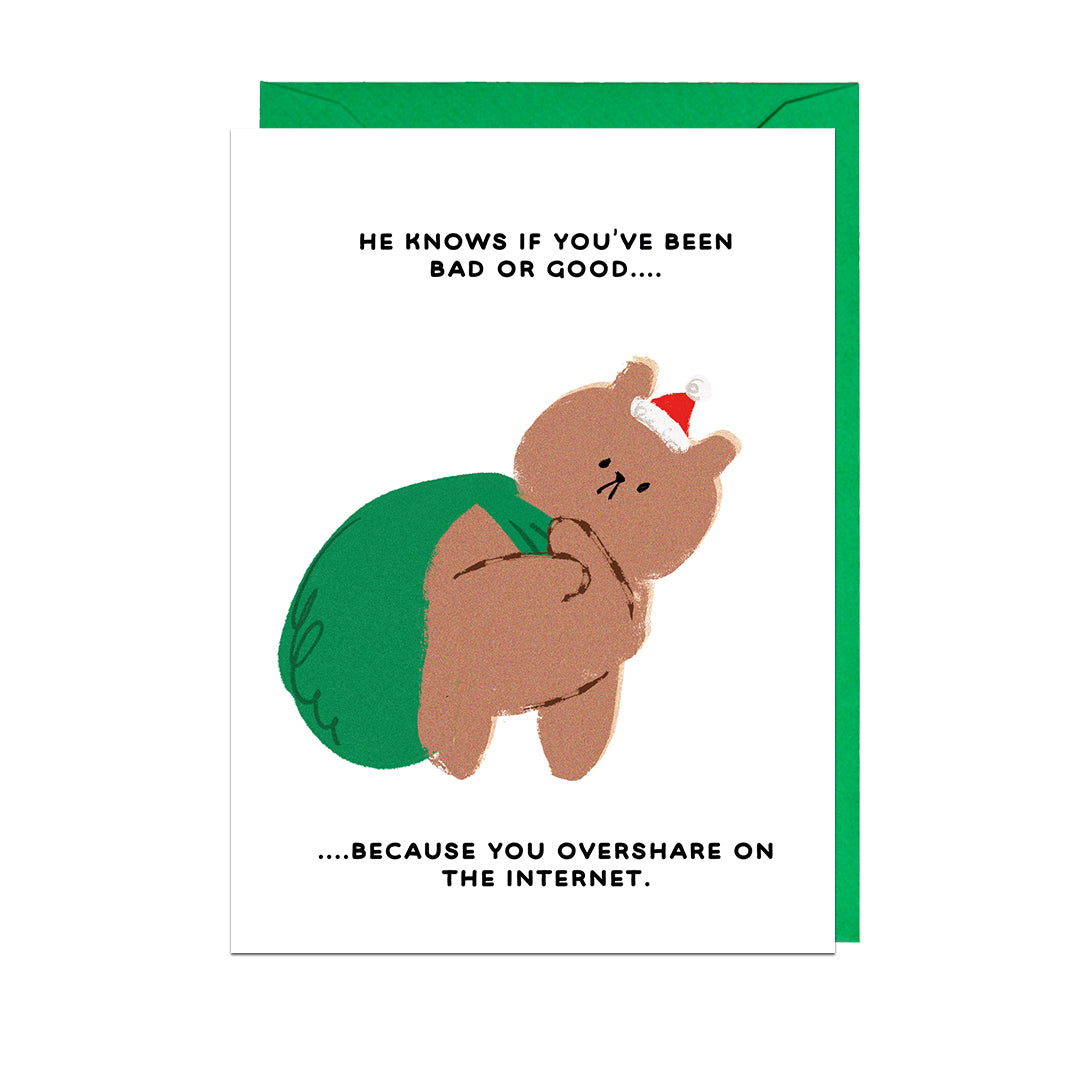 Santa Overshare Card