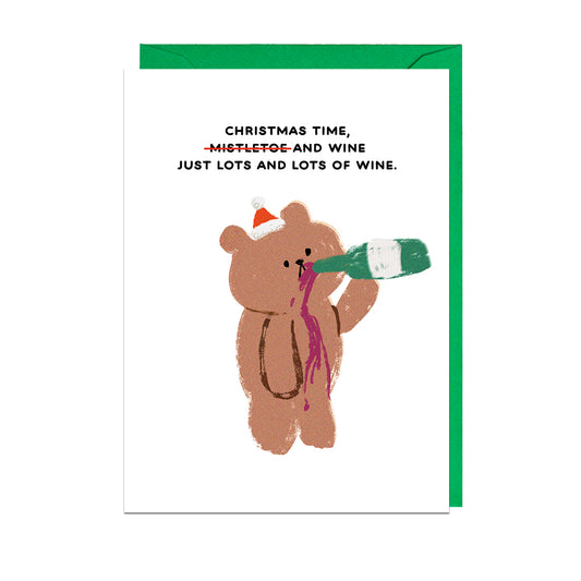 Christmas Wine Card