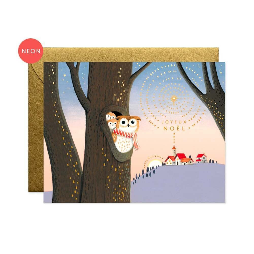 Owls Noel Card