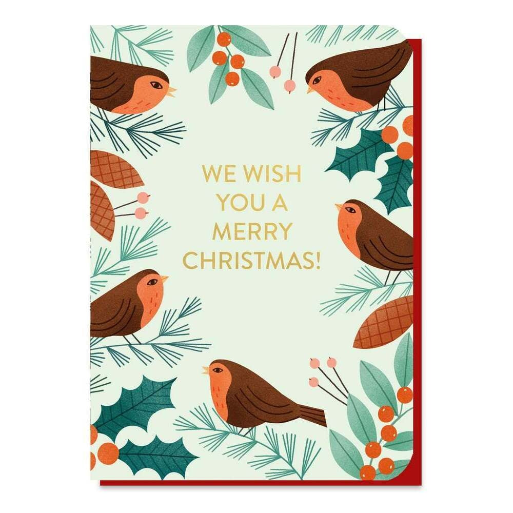 Christmas Robins Card