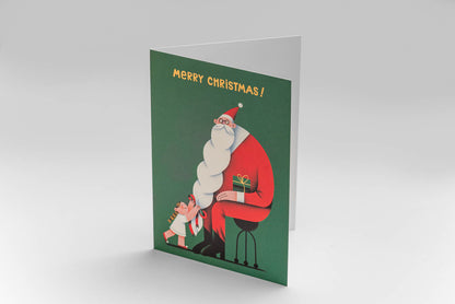 Bearded Santa Christmas Card