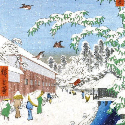 Winter Woodblock Prints Boxed Holiday Cards