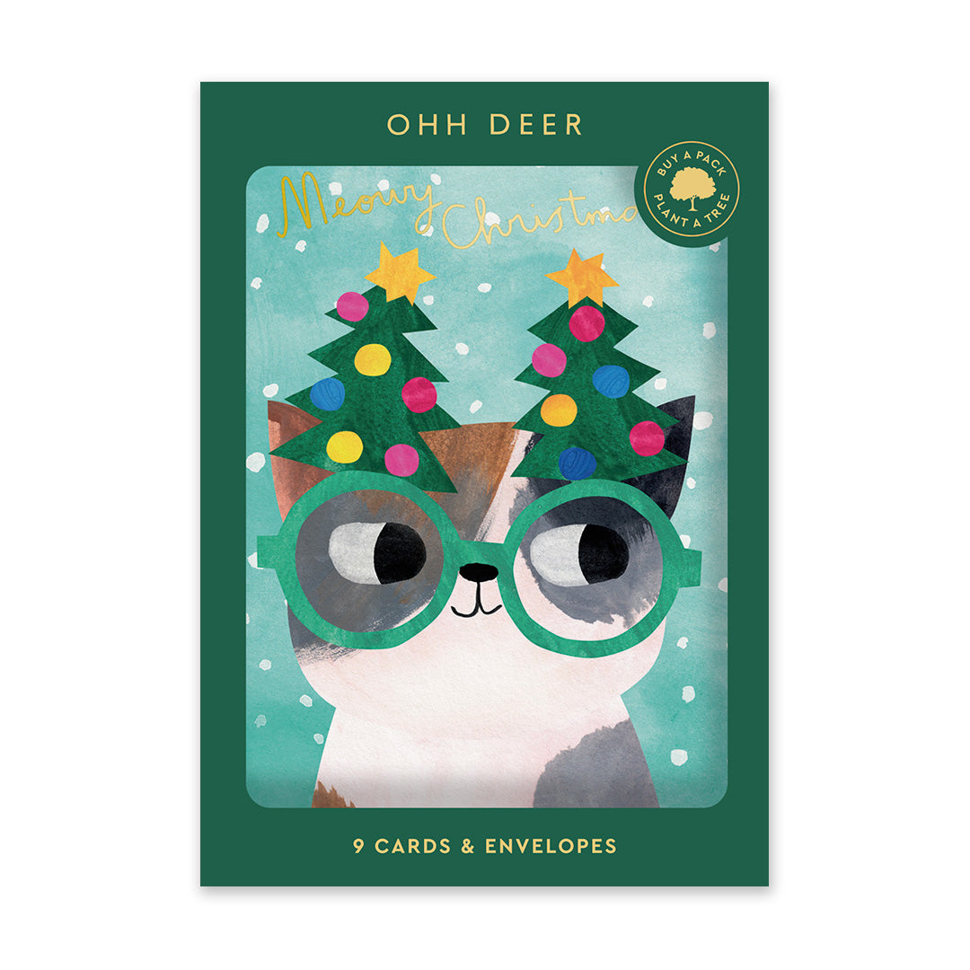 Cats In Hats Boxed Holiday Cards