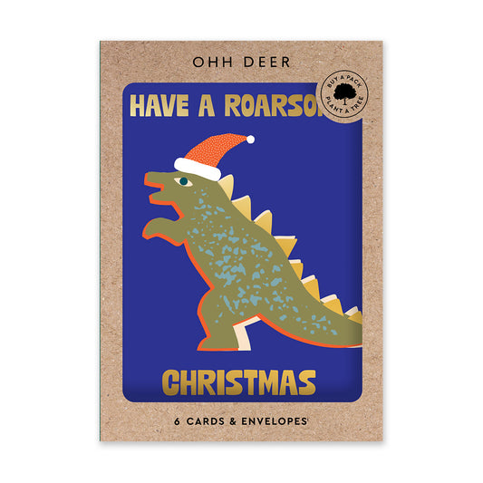 Roarsome Christmas Boxed Holdiay Cards