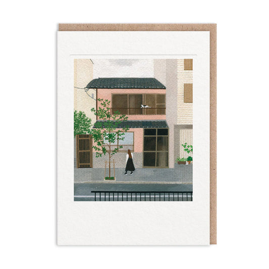 Street Cat Greeting Card