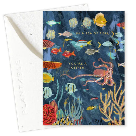You're a Keeper Sprout Mini Greeting Card