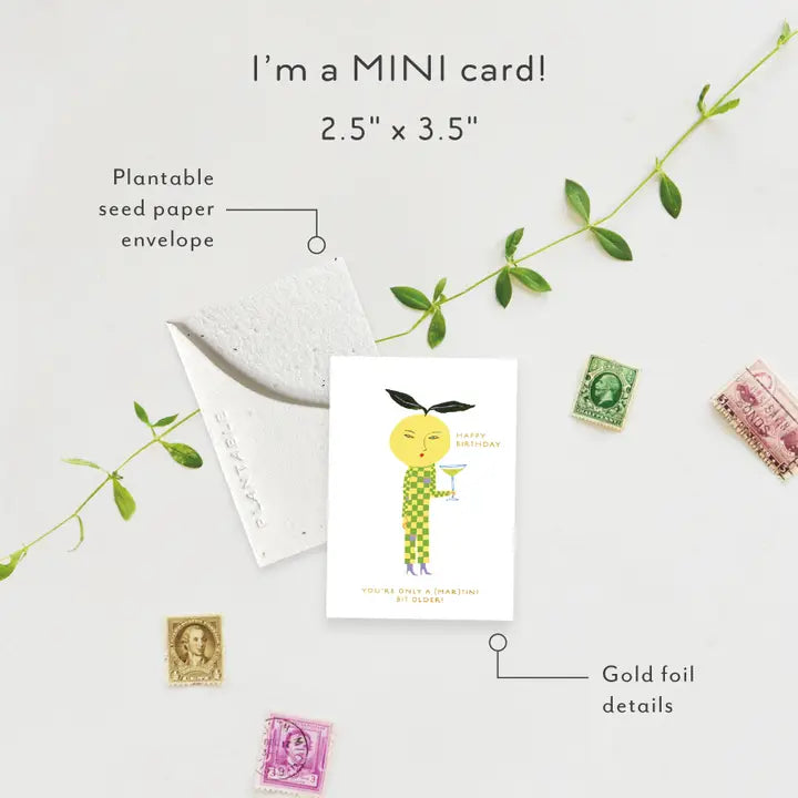 Yuzu Sprout Mini Greeting Card