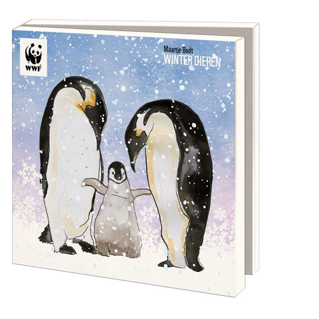 WWF Winter Dieren Assorted Holiday Wallet Note Cards