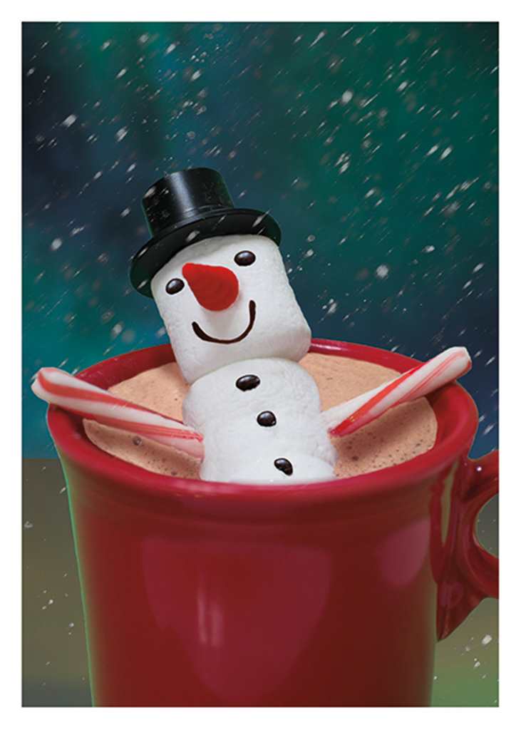 Marshmallow Snowman Card