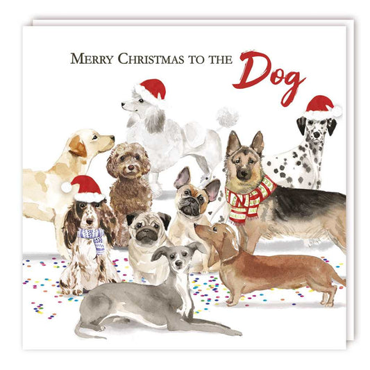 Merry Christmas To The Dog Card