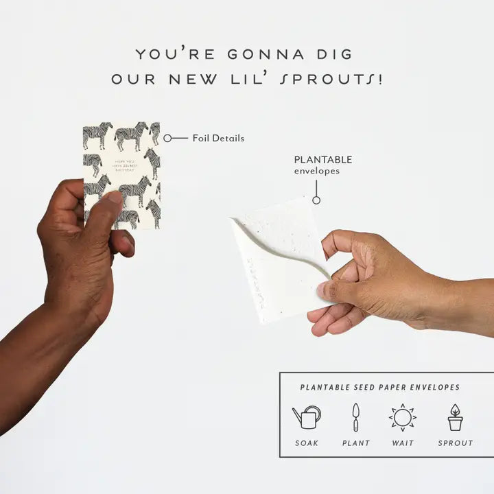 Ze-best Sprout Mini Greeting Card