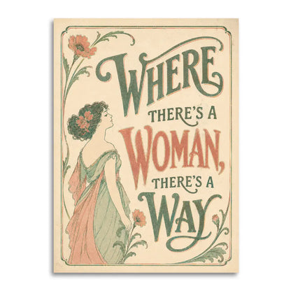 Where There's a Woman, There's a Way Greeting