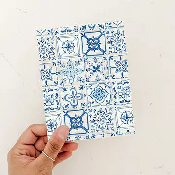 Azulejos Blue Tiles Everyday Card