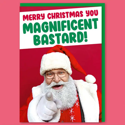 Magnificent Bastard Christmas Greeting Card