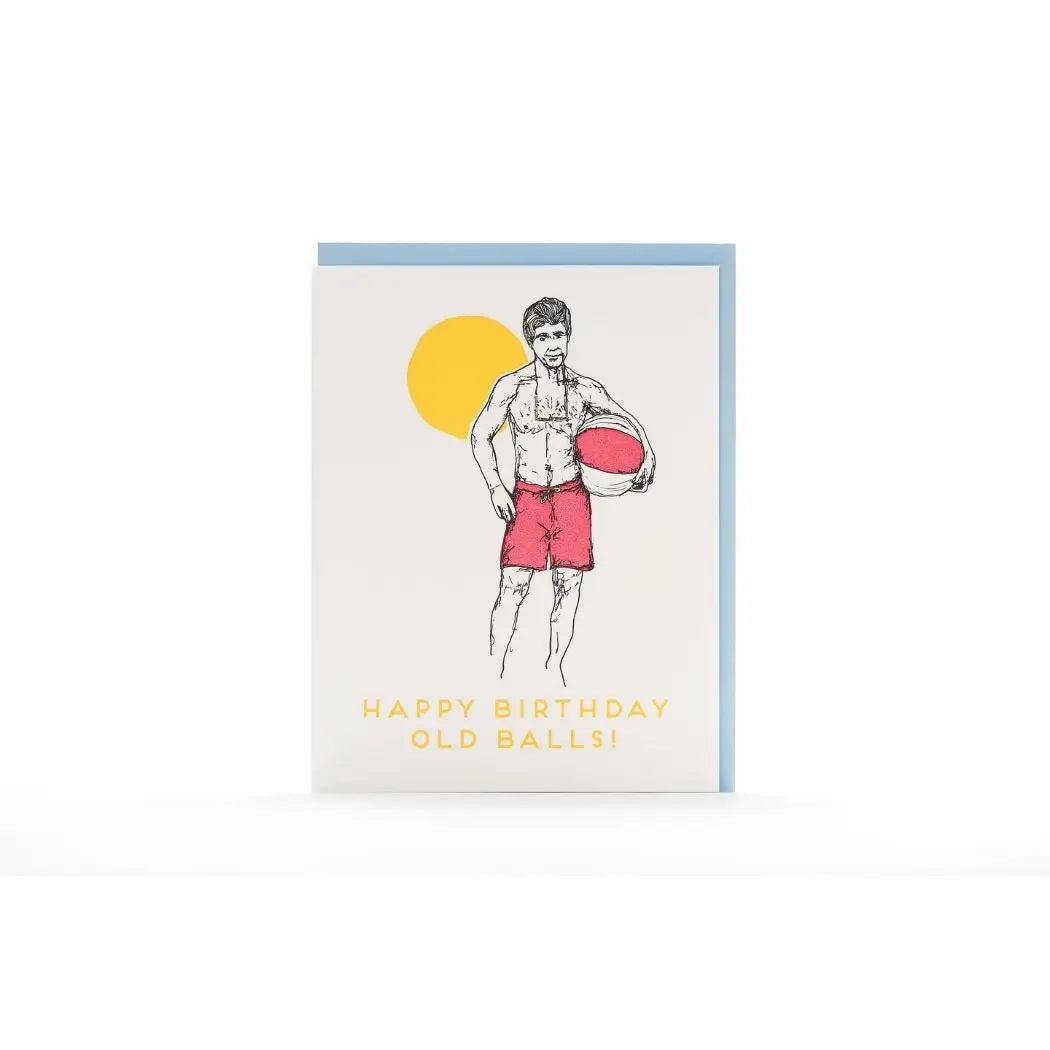 Birthday Old Balls Throwback Card